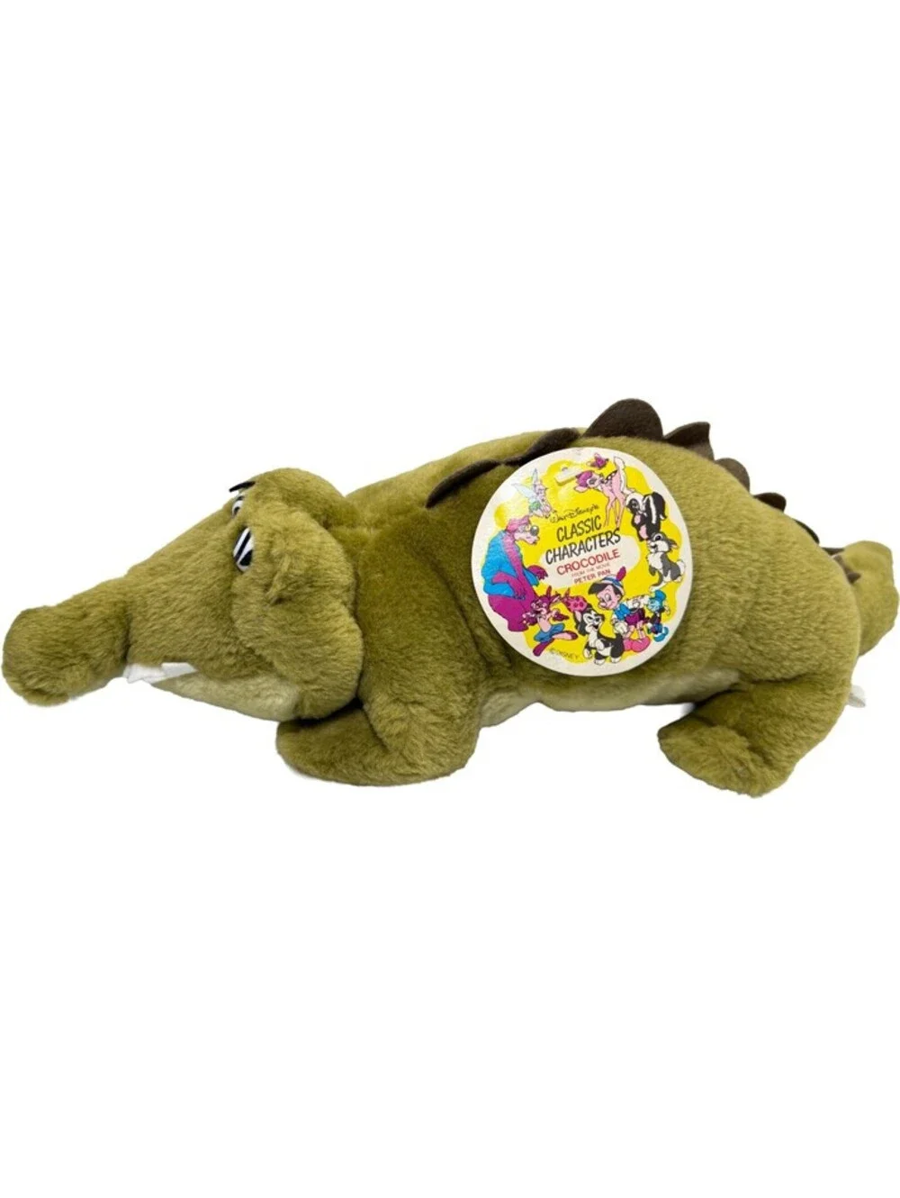 VTG Disney Classic Sears Crocodile Peter Pan Tick Tock Plush Stuffed Animal 21”